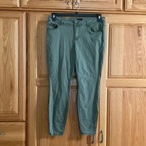Olive green Rue+ ankle pants, size 18